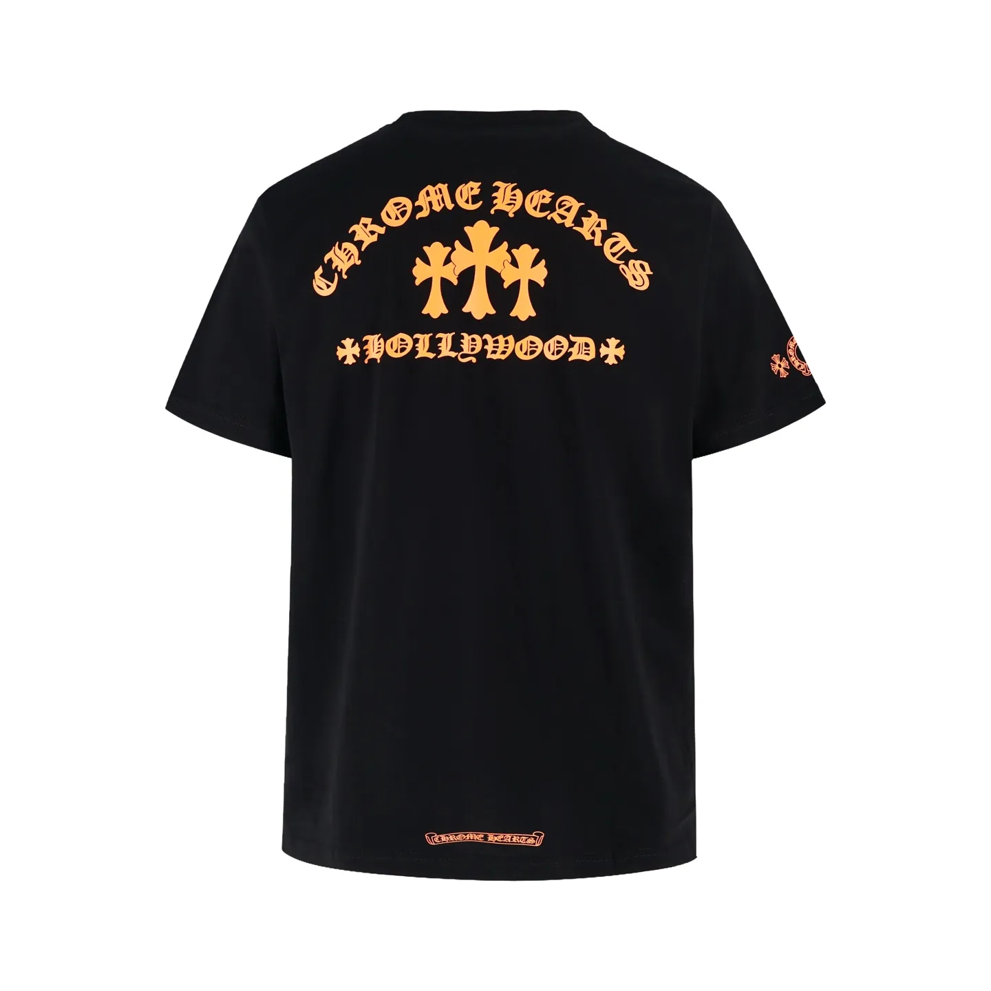 🅿️270 [Exclusive supply] CH Crow Heart Orange Short Sleeve. The original product was purchased for 4,296. The fabric is made of custom-woven and dyed 230g pure cotton plain weave. The printing is made of imported ink and three-dimensional printing. The size and position are perfectly restored. Size:S-M-L
